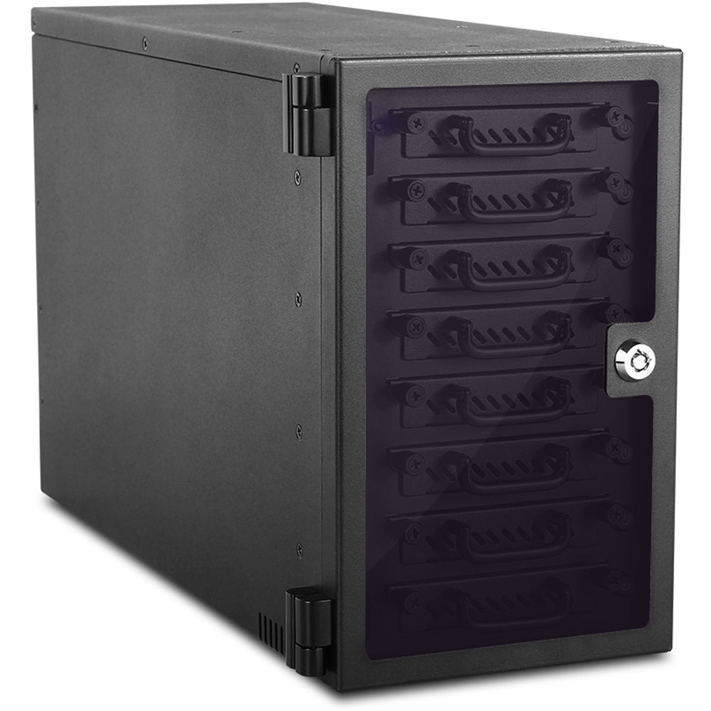 iStarUSA Torre Hotswap 8-Bay 2.5"" SATA 6.0 Gb/s - Ventilación con 2 Ventiladores, Diseño