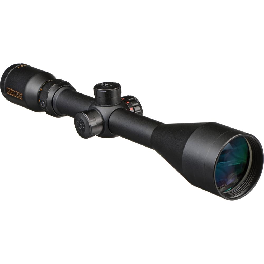 Konus 3-9x50 KonusPro Riflescope - Retícula 30/30 Duplex Iluminada, Ajuste de 1/4 MOA, Cu