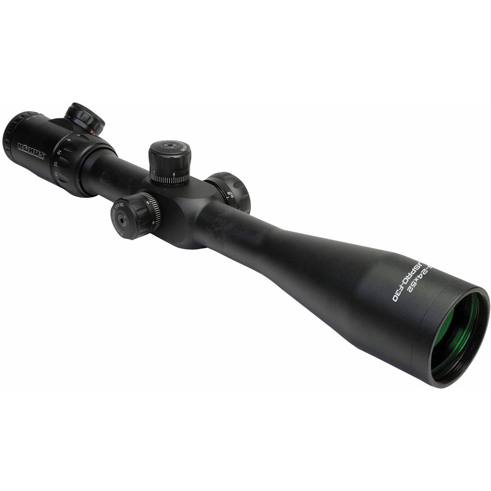 KonusPro F-30 6-24x52 Riflescope - Retícula Mil-Dot Modificada Iluminada, 30mm, Ajuste de