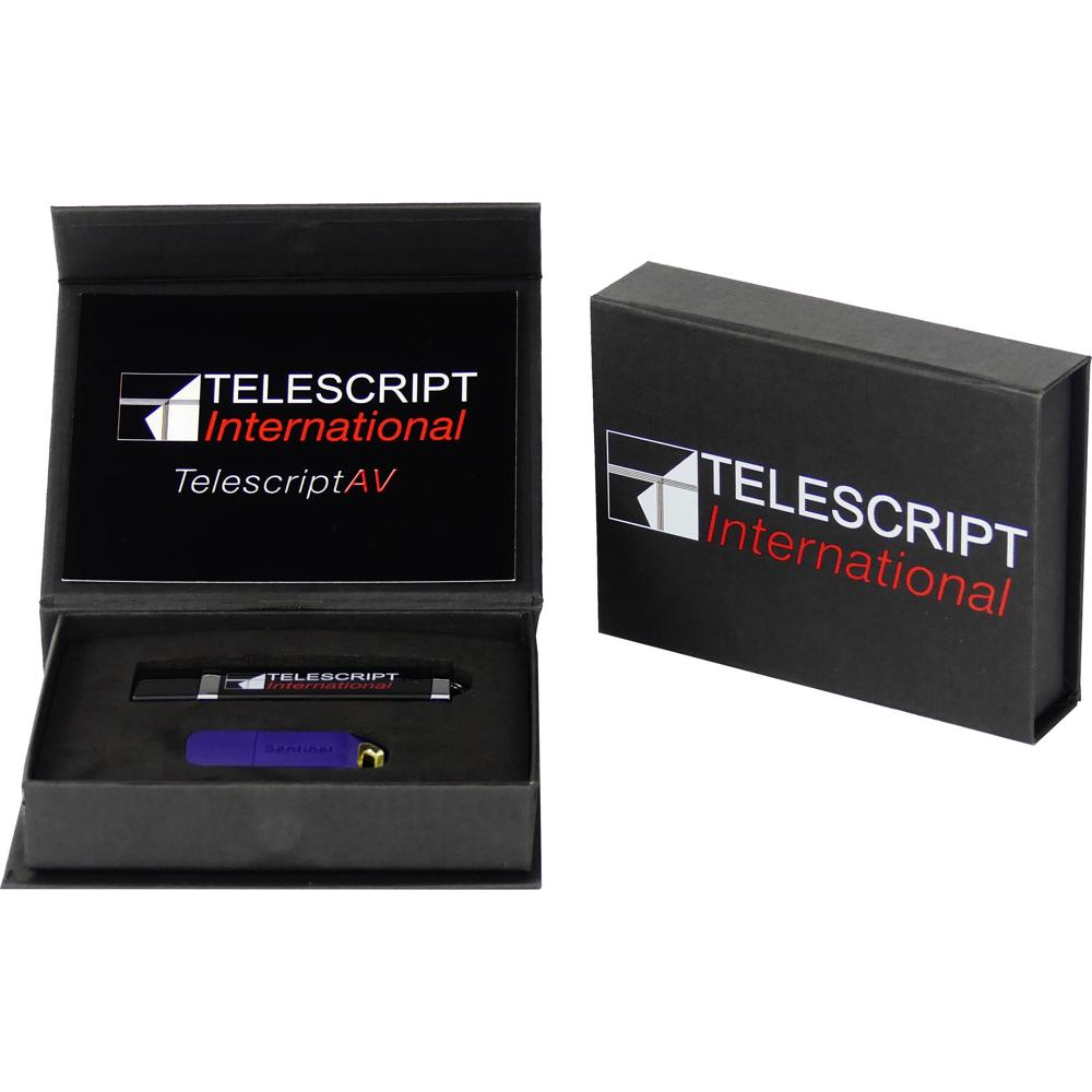 Telescript AV Software Teleprompting Dongle para Windows 10 y 11, Control por Pedal y RatÃ