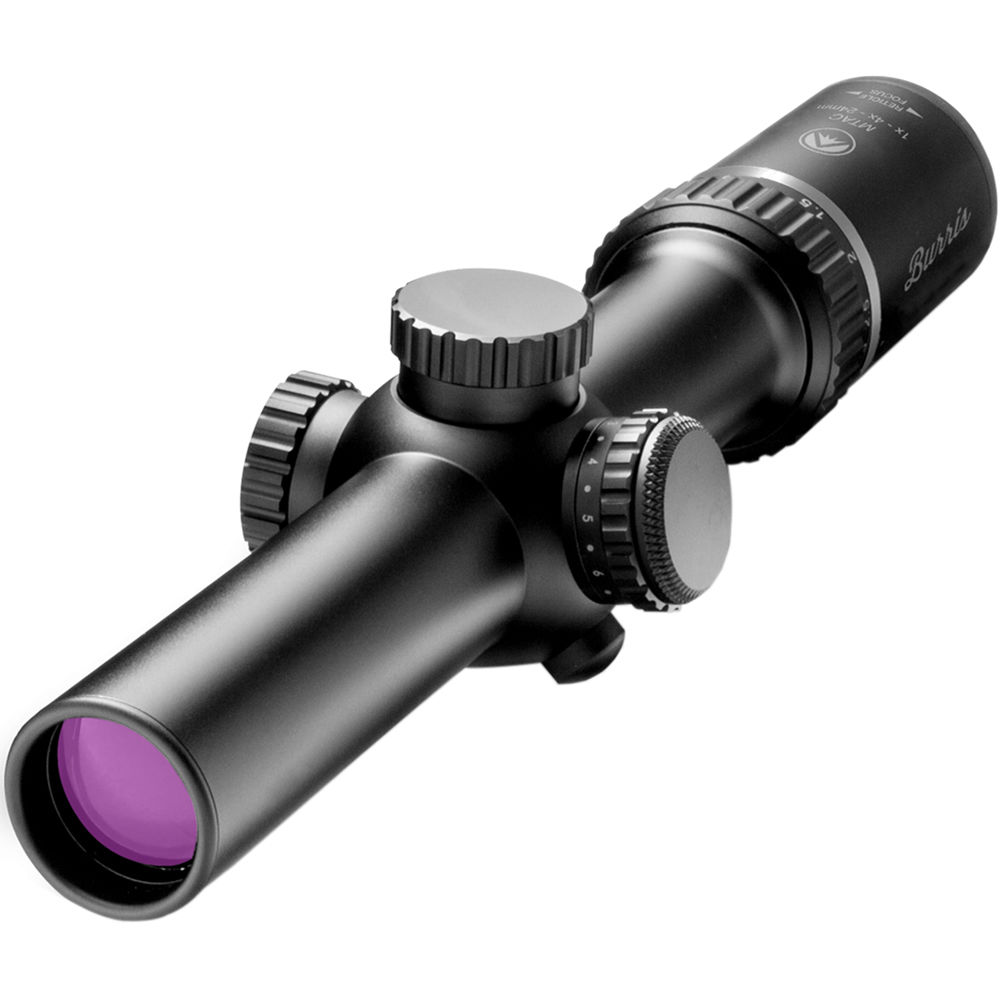 Burris Optics 1-4x24 MTAC Riflescope con Retícula Ballística AR y Kit FastFire III
