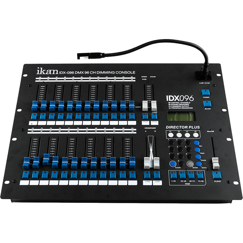 ikan Consola DMX IDX-096 96 Canales con Control de Dimming y 96 Escenas Programables