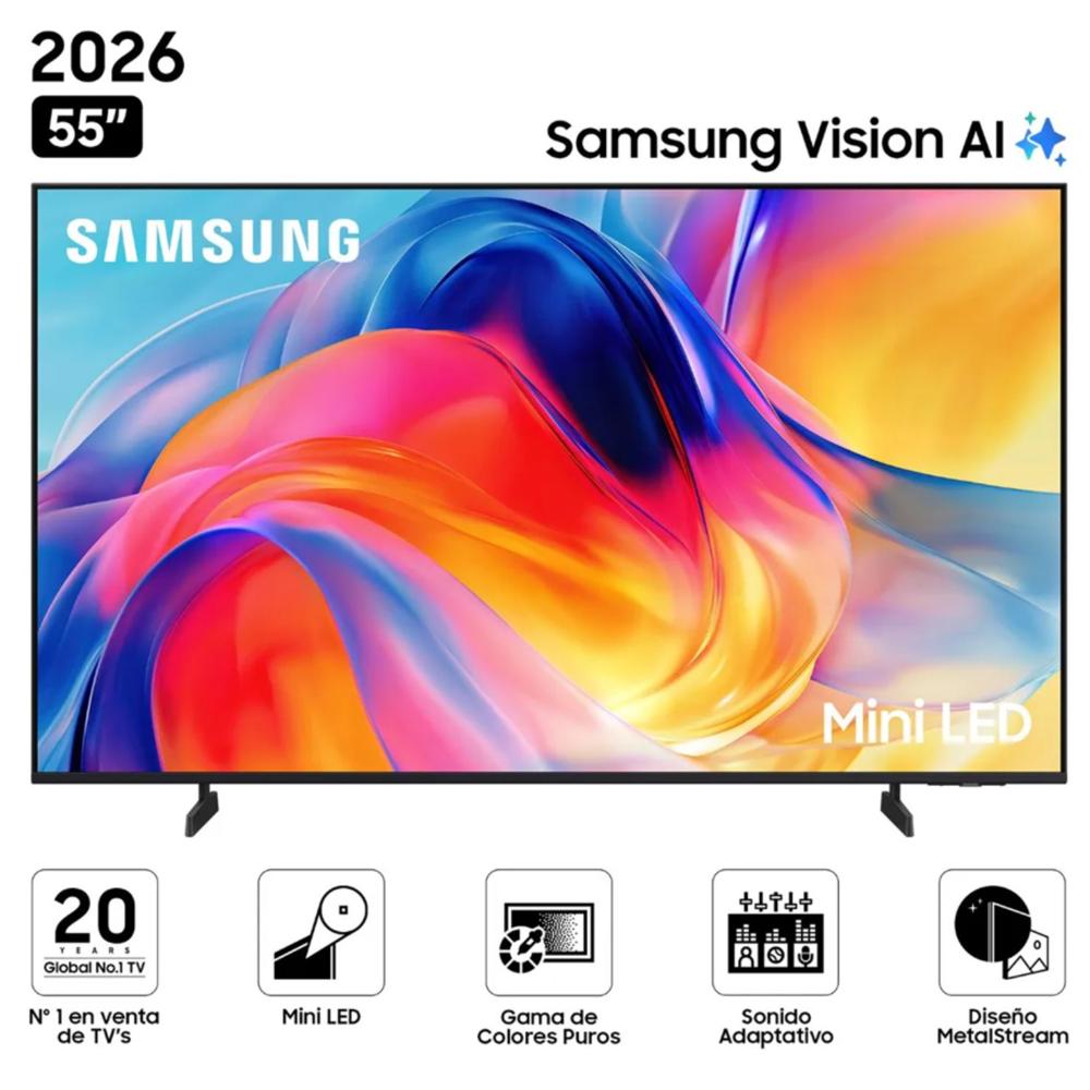 Smart TV Samsung 55 Pulgadas Mini LED 4K Tizen UN55M70HAGXPE