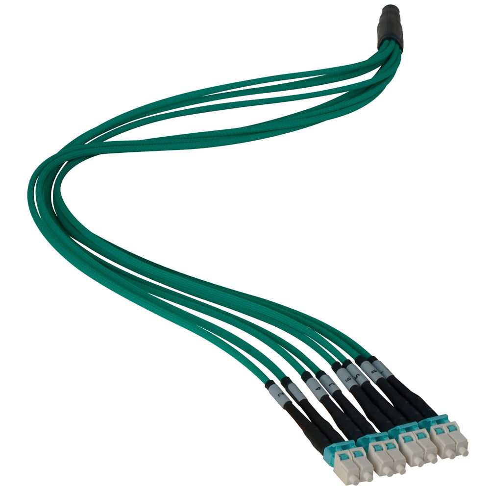 Camplex Cable de Fibra Óptica Multimodo Plenum OM3 de 100 ft con Conectores LC