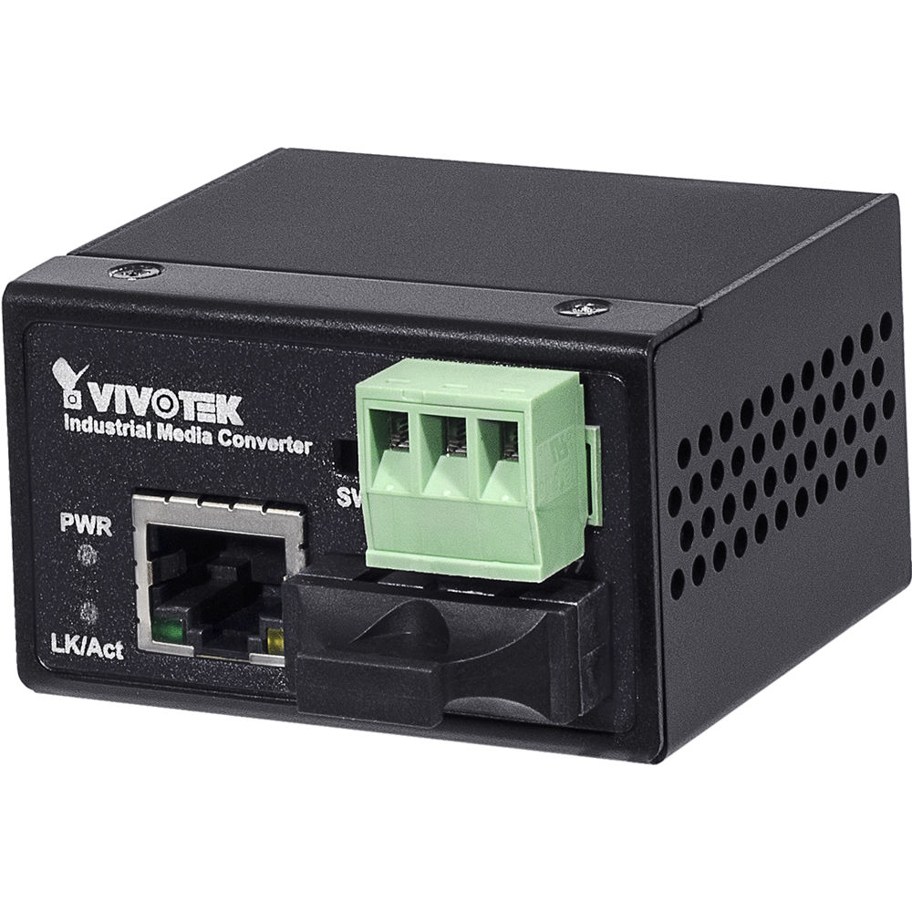 Vivotek AW-IHS-0201 Convertidor de Medios Industrial FE SC de Fibra Monomodo (18.6 mi) - 2