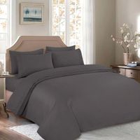 Juego de Sabanas Bordadas Gris 2plz - 6 Piezas