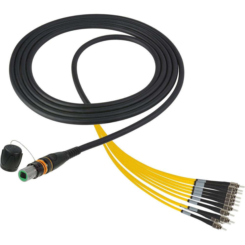 Camplex Cable Breakout óptico MTP a 12x ST, 10 pies, Monomodo, OFNP