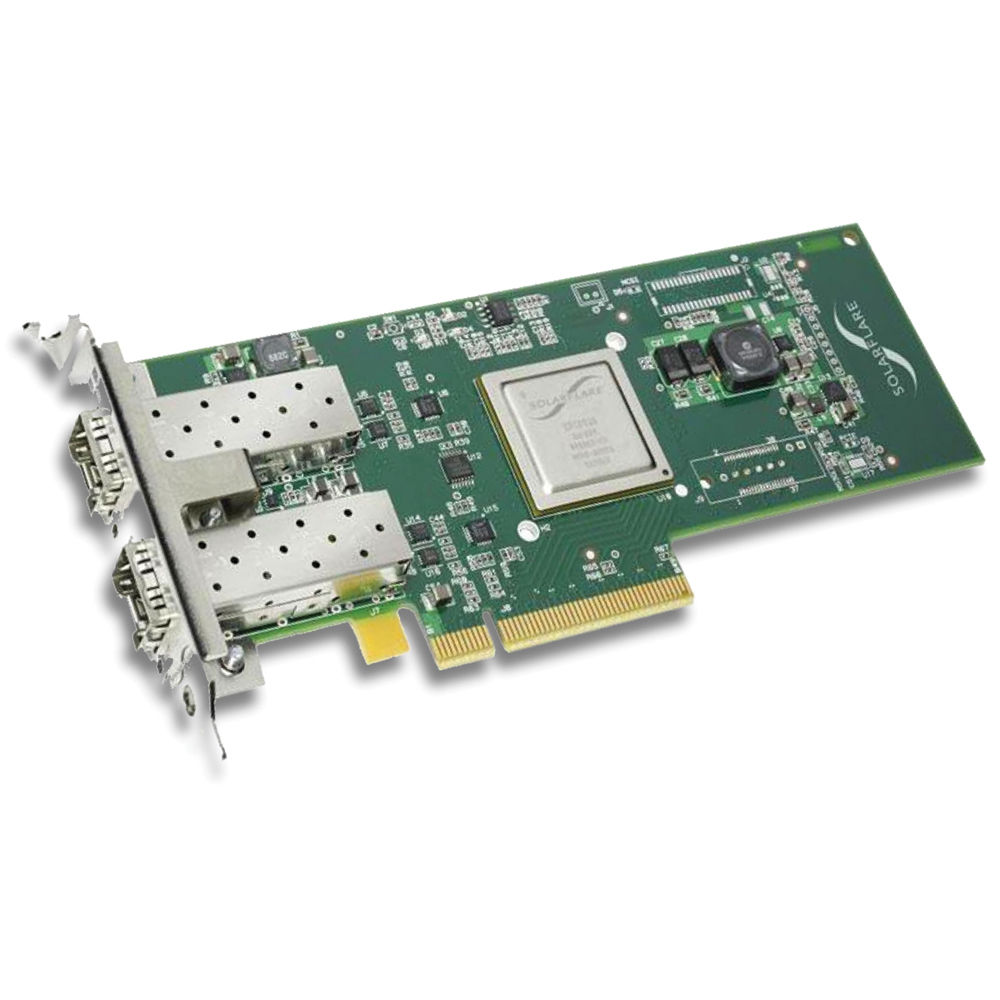 Solarflare SFN5122F Adaptador de Servidor Dual Port 10GbE SFP+ con Transceptor SFM10G-SR 1