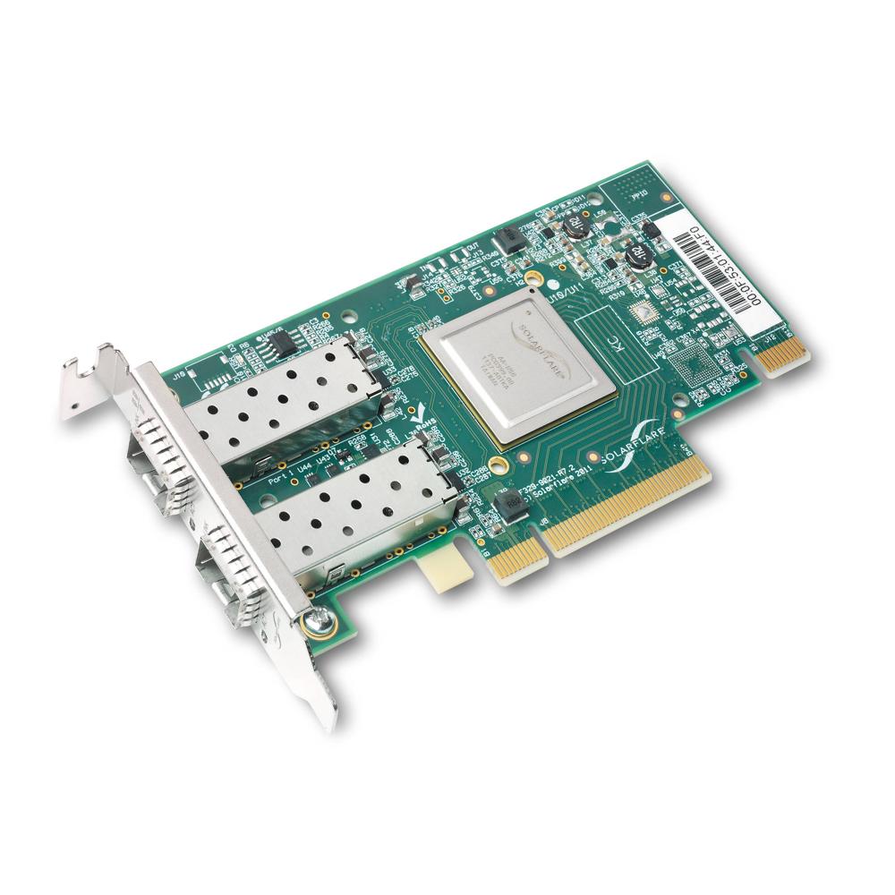Solarflare Adaptador de Servidor SFN6122F Dual Port 10GbE PCIe Gen 3 con Transceptor SFM10
