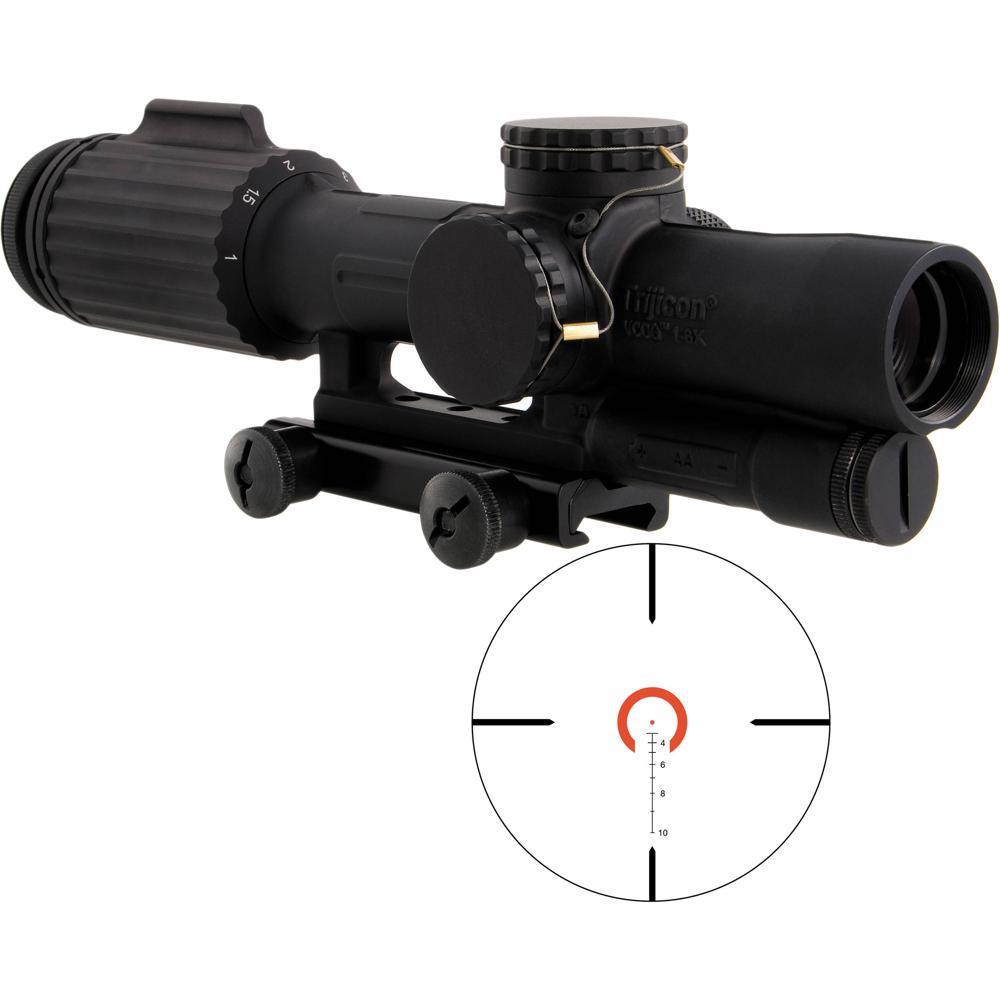 Trijicon VCOG 1-6x24 Riflescope Red Horseshoe Dot .308/175 FFP, 24mm Objetivo, 90 MOA Ajus