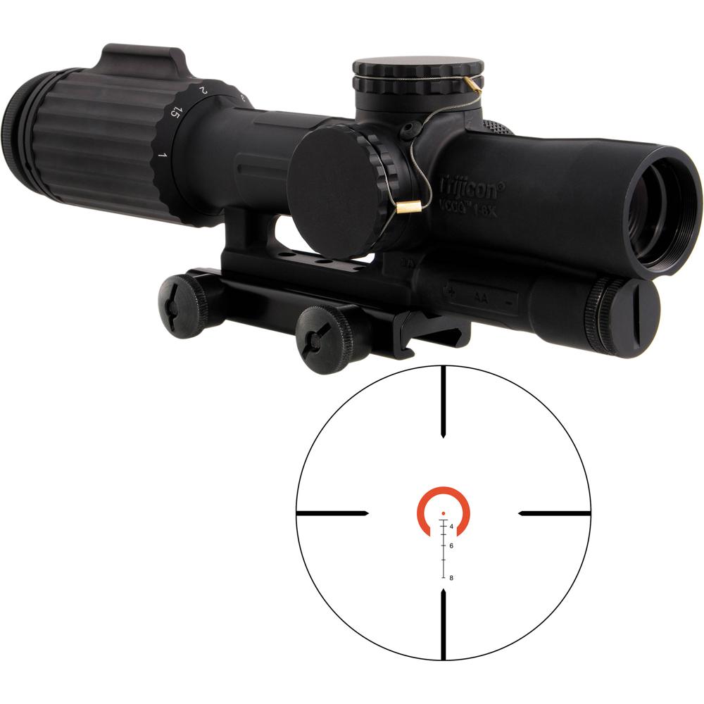 Trijicon VCOG 1-6x24 Riflescope Red Horseshoe Dot .223/77 FFP, 24mm Objetivo, 90 MOA Ajust