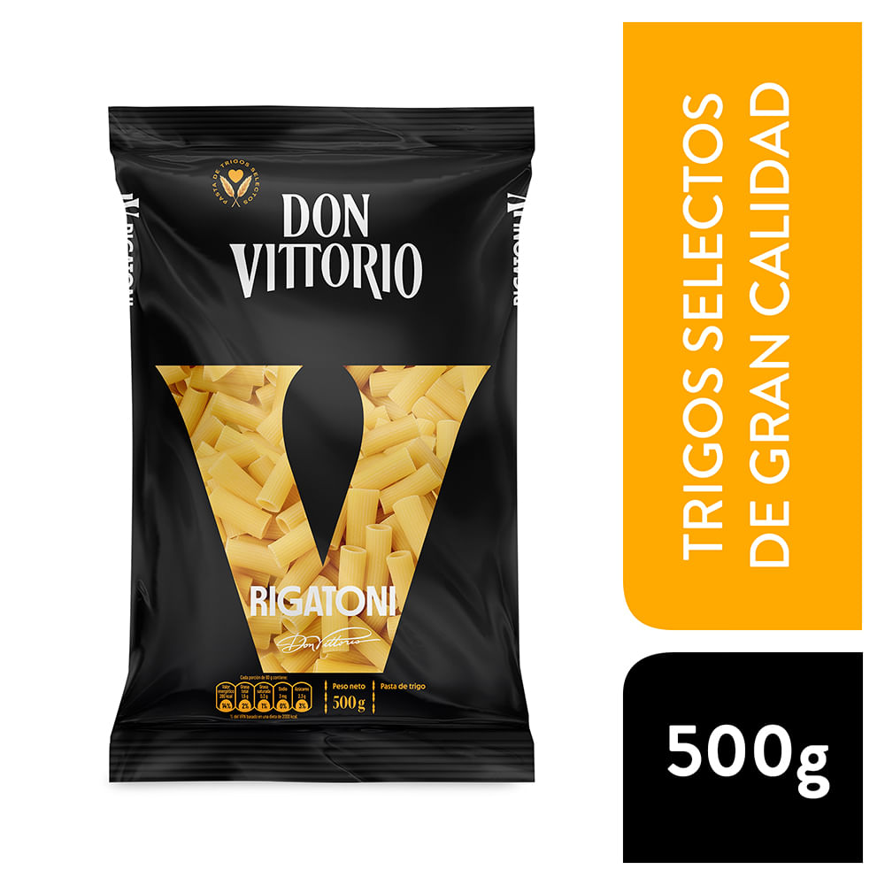 Fideos DON VITTORIO Rigatoni Bolsa 500g
