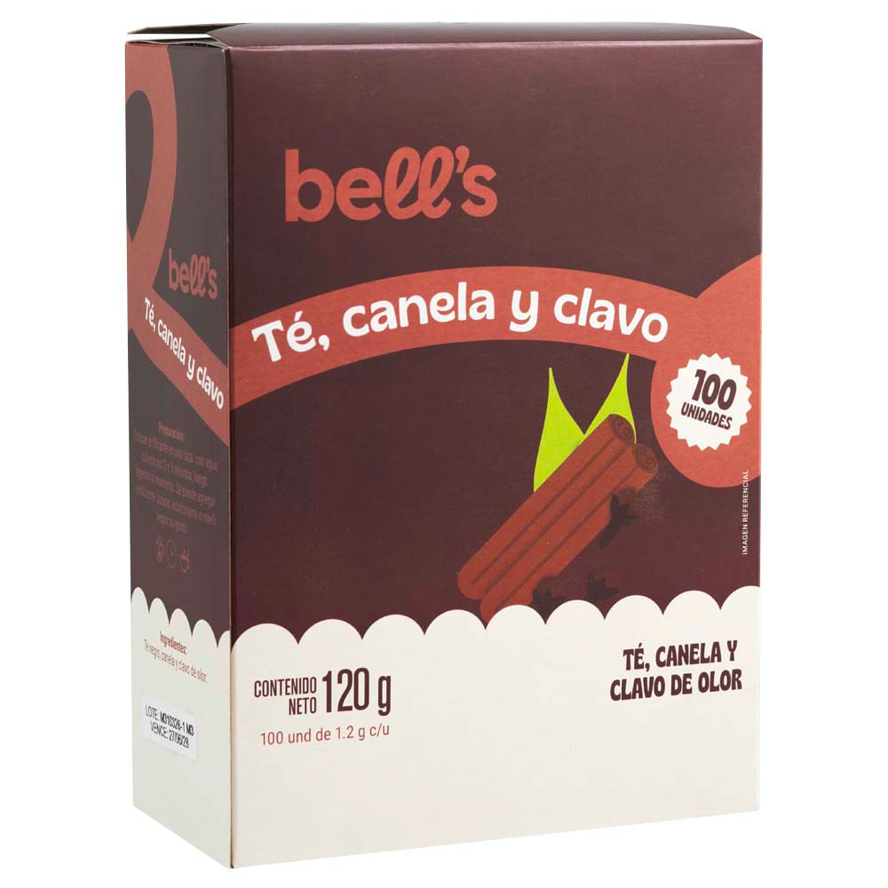 Té Canela y Clavo BELL'S Caja 100un