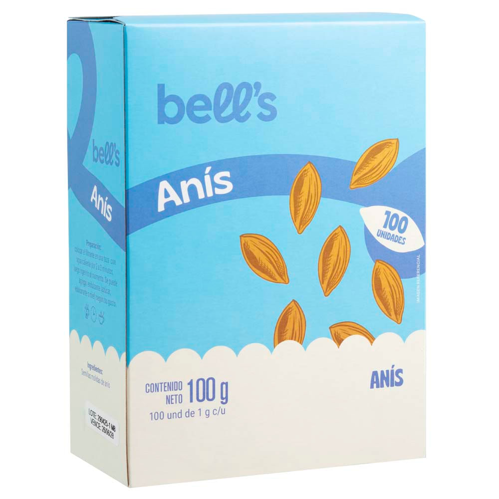 Anís BELL'S Caja 100un