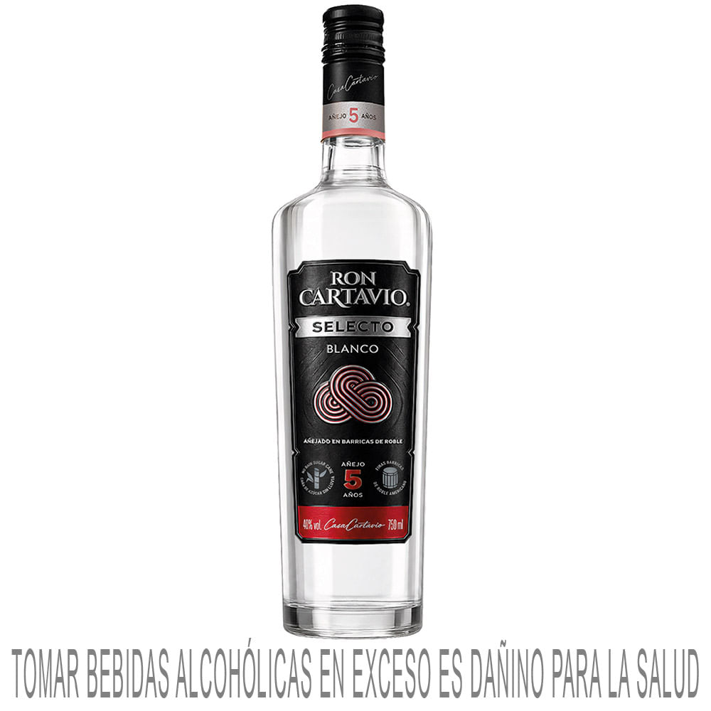 Ron CARTAVIO Selecto Blanco Botella 750ml