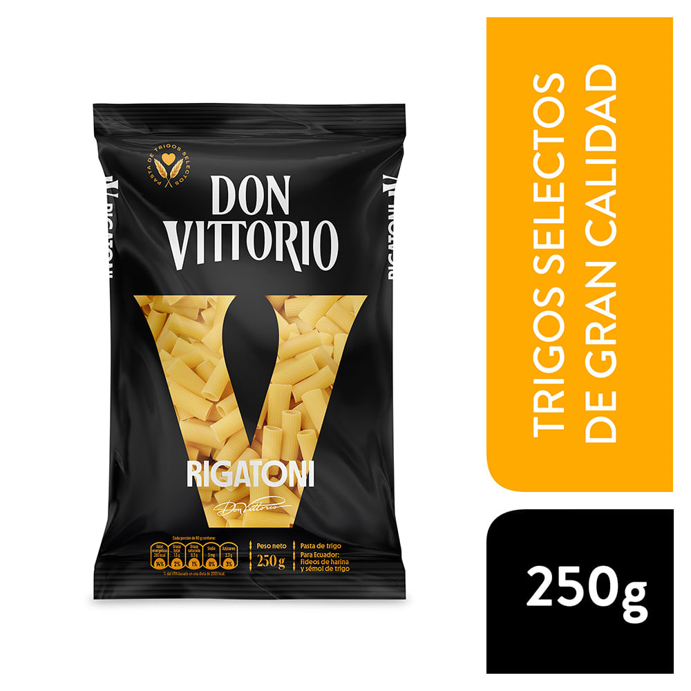 Fideos Rigatoni DON VITTORIO Bolsa 250g