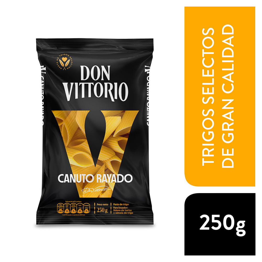 Fideos Canuto Rayado DON VITTORIO Bolsa 250g