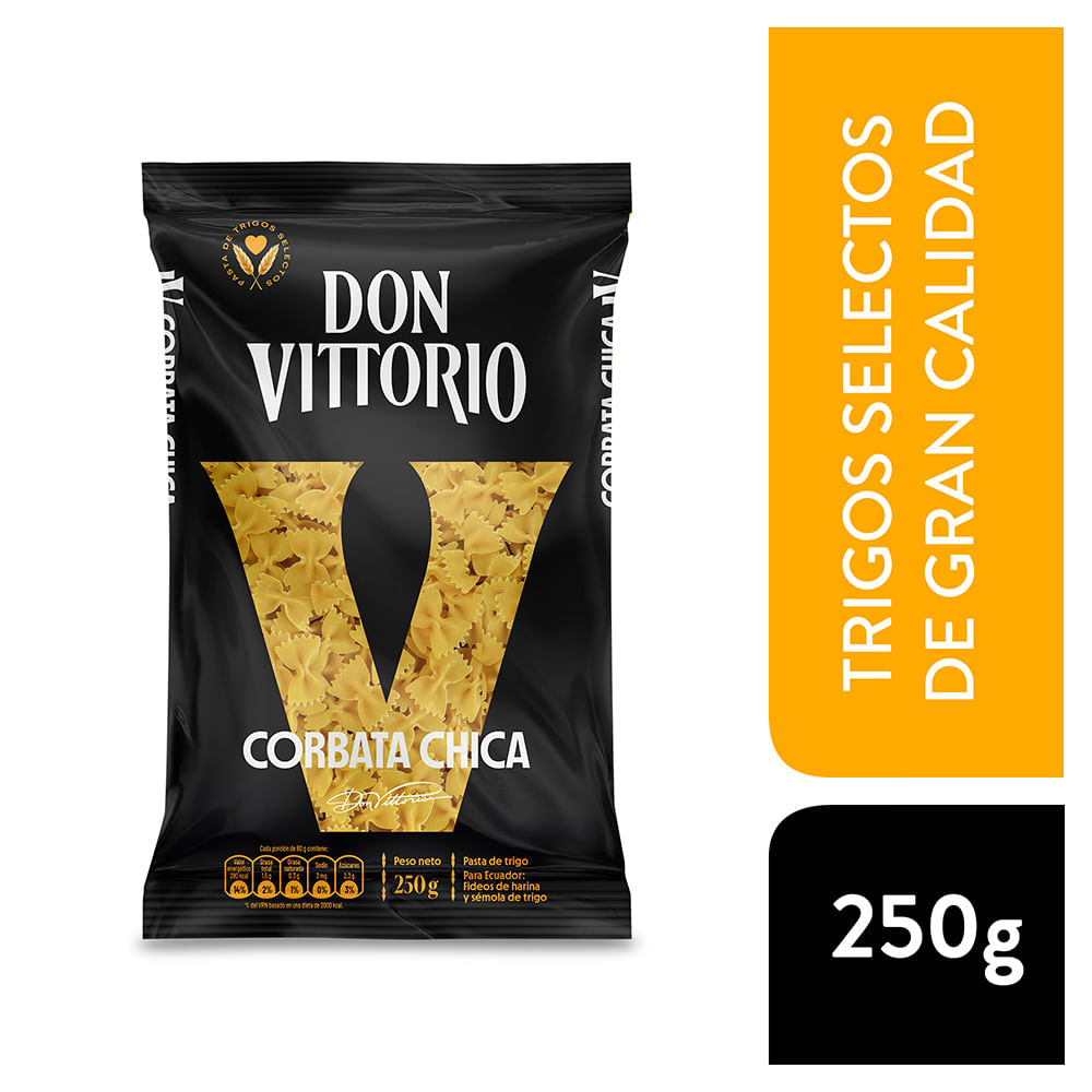 Fideos Corbata Chica DON VITTORIO Bolsa 250g