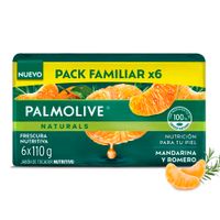 Jabón en Barra PALMOLIVE Mandarina Pack 6x110g