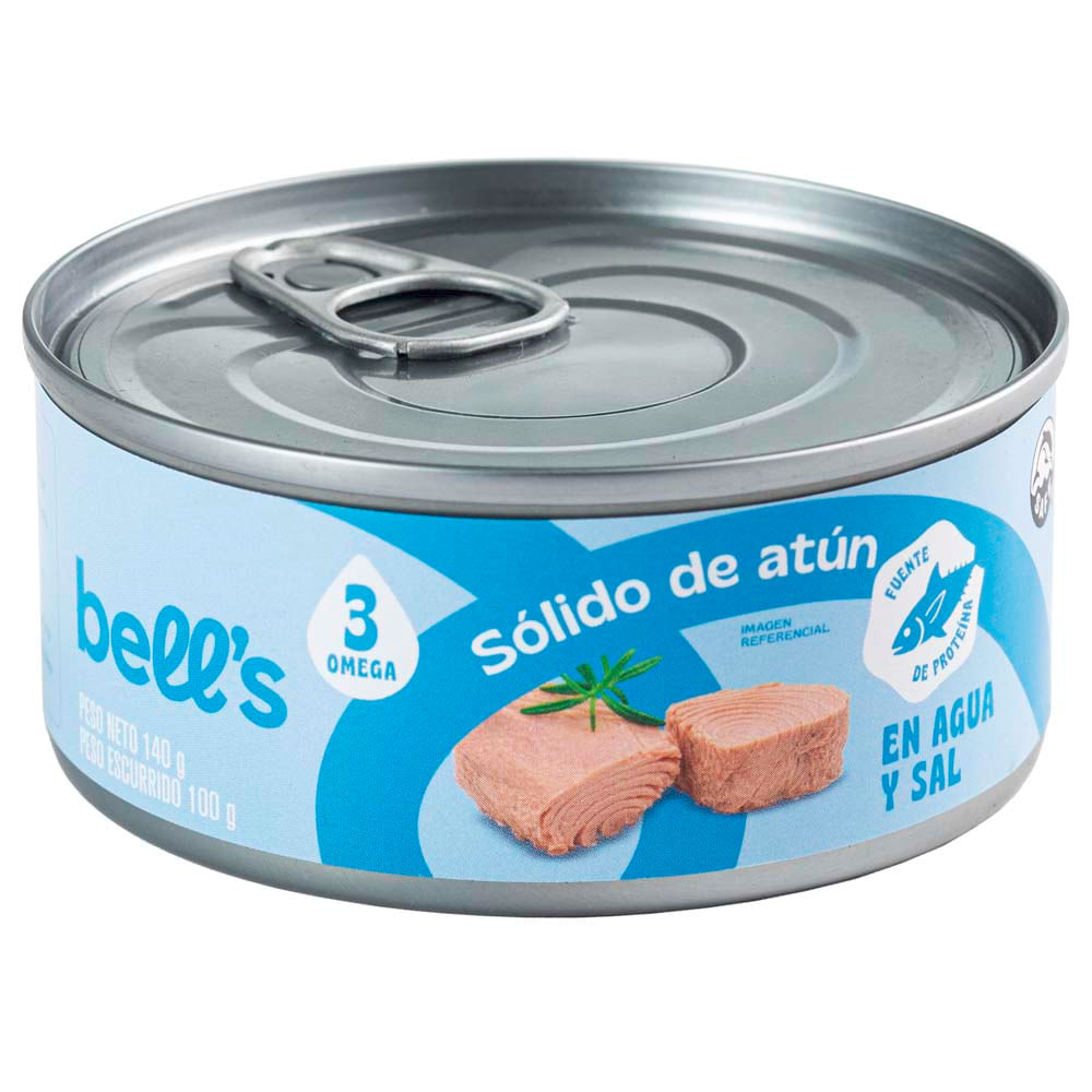 Sólido de Atún en Agua BELL'S Lata 140g