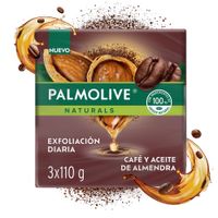 Jabón en Barra PALMOLIVE Cofee y Almendra Bolsa 3x110g
