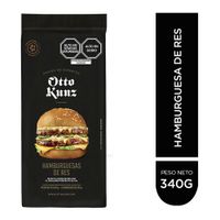 Hamburguesa OTTO KUNZ Premium de Res Bolsa 4un