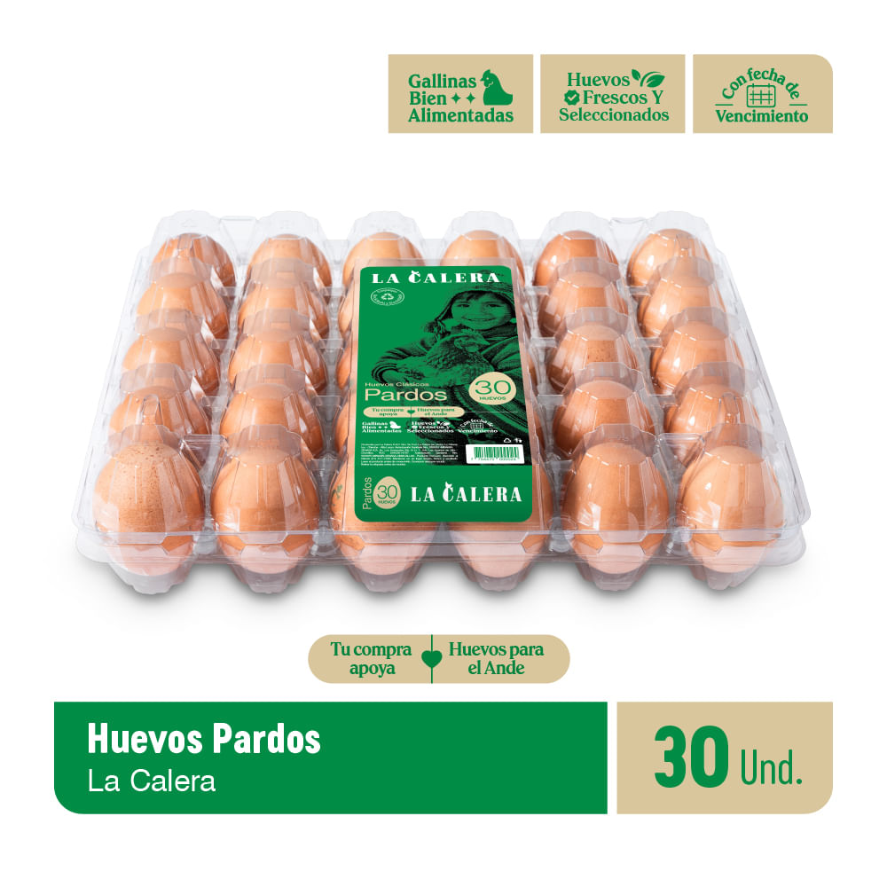 Huevos Pardos LA CALERA Paquete 30un