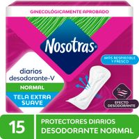 Protectores Diarios NOSOTRAS Desodorante Paquete 15un
