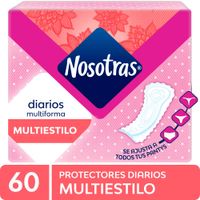 Protectores Diarios NOSOTRAS Multiestilo Caja 60un
