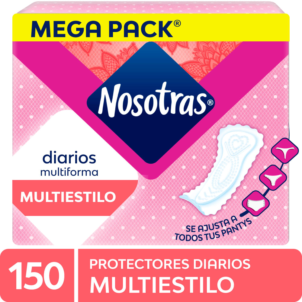 Protectores Diarios NOSOTRAS Multiestilo Paquete 150un