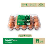 Huevos Pardos LA CALERA Bandeja 15un