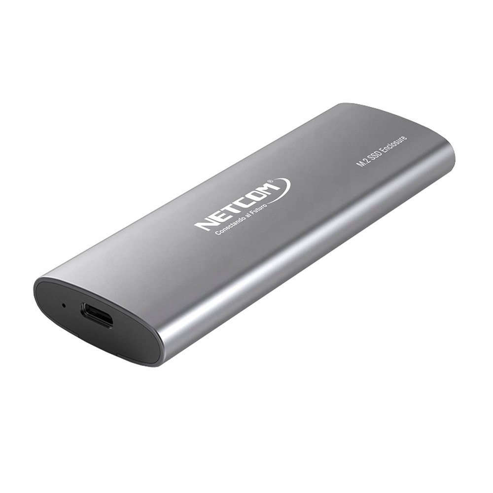 Case Gabinete de Aluminio para Disco Sólido M.2 NVMe SATA Dual NETCOM