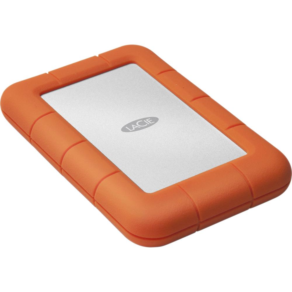 LaCie Disco Duro Externo 4TB Rugged Mini USB 3.0 - Resistente a golpes, lluvia y presión,