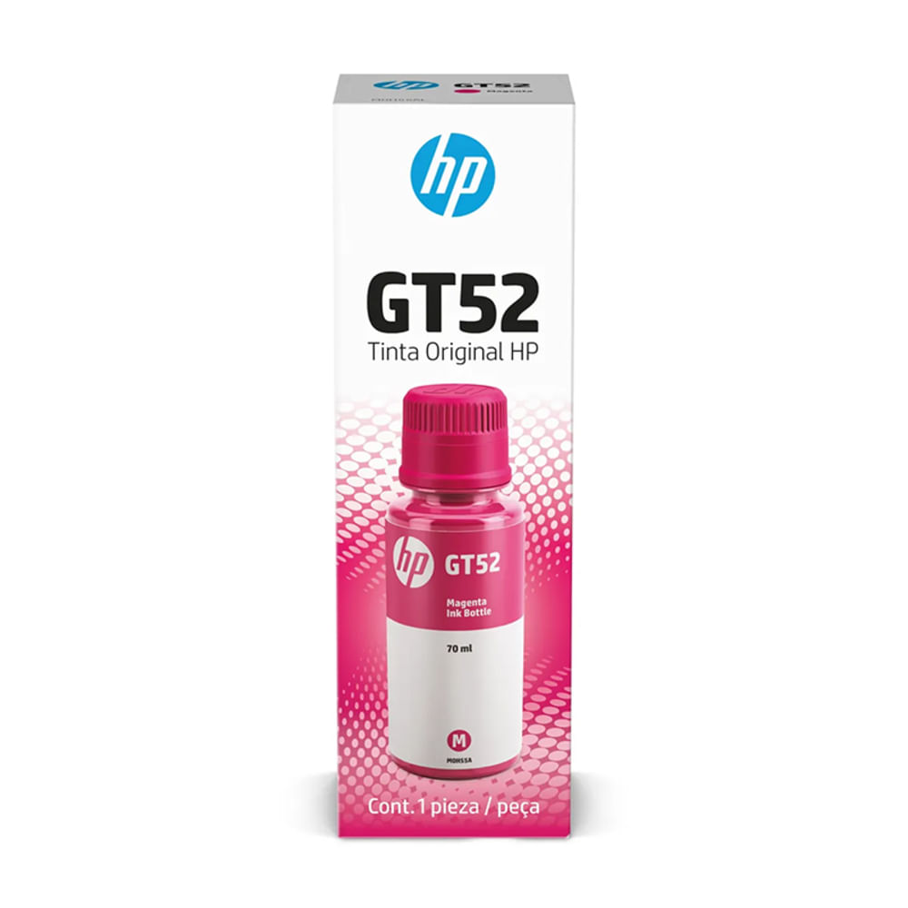 Botella de Tinta HP GT52 Magenta 70 ml Original M0H55AL para Ink Tank y Smart Tank