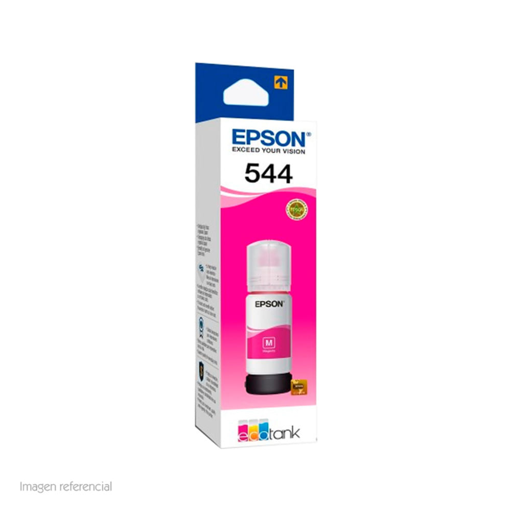 Botella de Tinta Epson 544 Magenta 65 ml Original T544320-AL para EcoTank