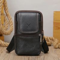 PORTA CELULAR DE CUERO 7488 negro