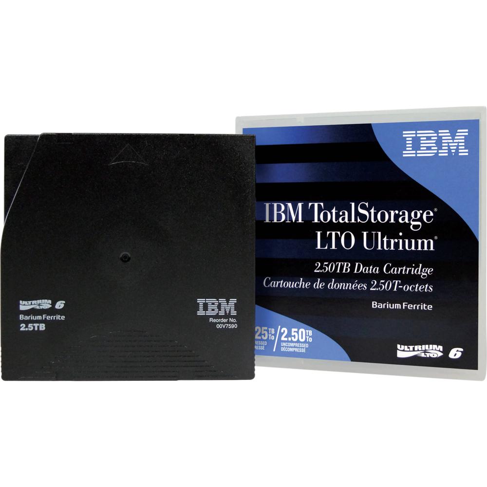 IBM LTO Ultrium 6 Data Cartridge 2.5TB/6.25TB, Soporte WORM, Vida Útil de 30 Años, Paque