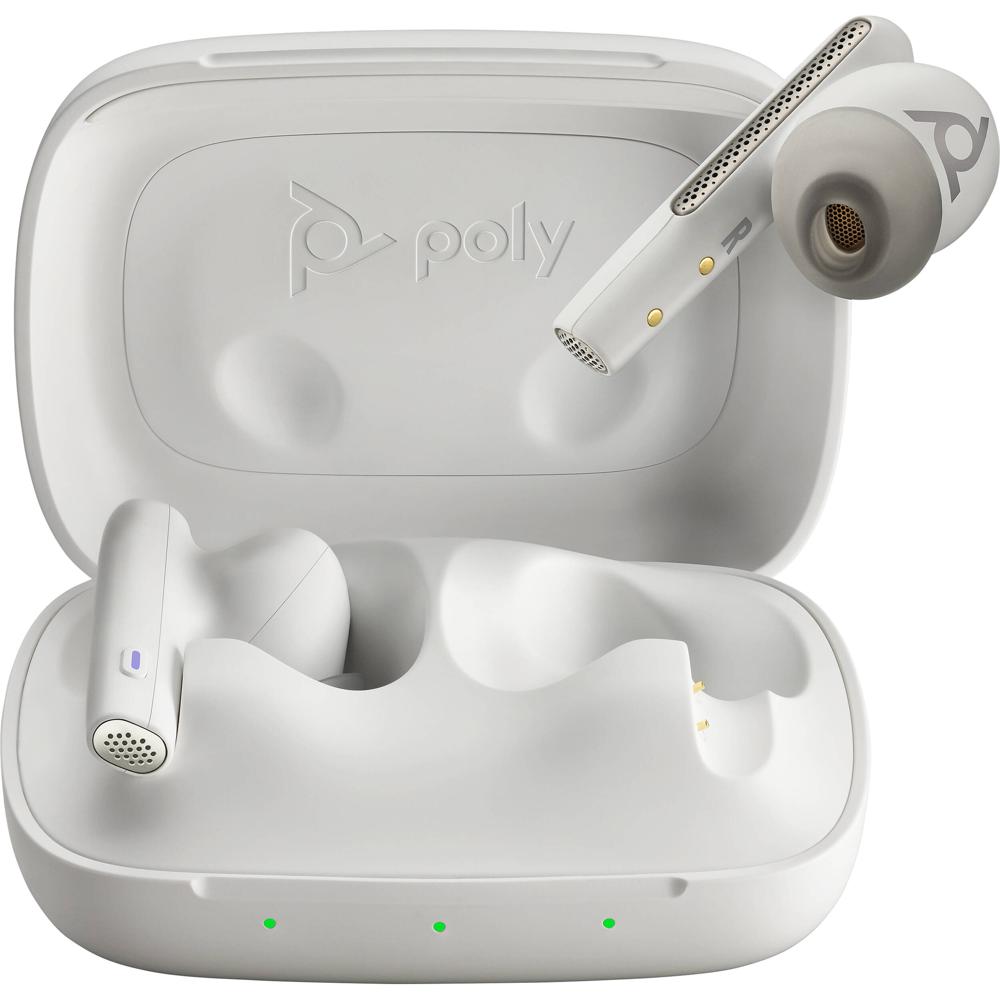 Poly Voyager Free 60 UC Auriculares In-Ear Inalámbricos con ANC, Bluetooth 5.3, Carga Qi,