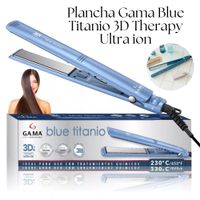 Plancha Alisadora Gama Blue Titanio 3D Therapy Ultra ion - On Off.