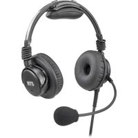 RTS A4M Auricular Dinámico Doble Cara con Micrófono Cancelador de Ruido, Conector XLR de