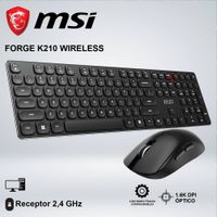 TECLADO  MOUSE MSI GAMING FORGE K210 WIRELESS