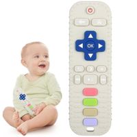 Mordedor de Silicona de Control Remoto Clásico para Bebé Blanco