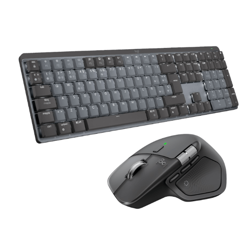 Mouse Mx Master 4 y Teclado Mx Mechanical Grafito Logitech
