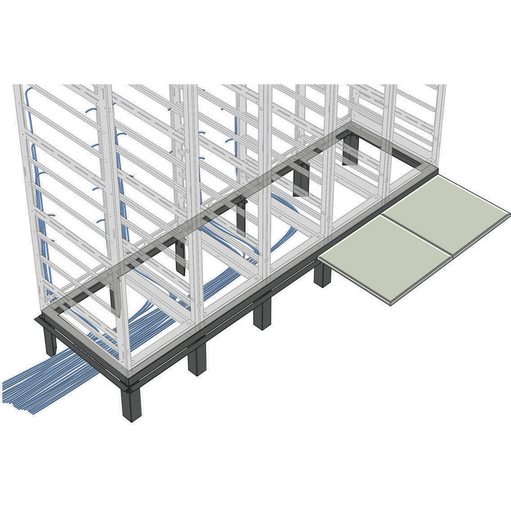 Middle Atlantic Soporte de Piso Elevado BANGLE-5 para Racks BGR de 27"" (5 Bays) - Acero de