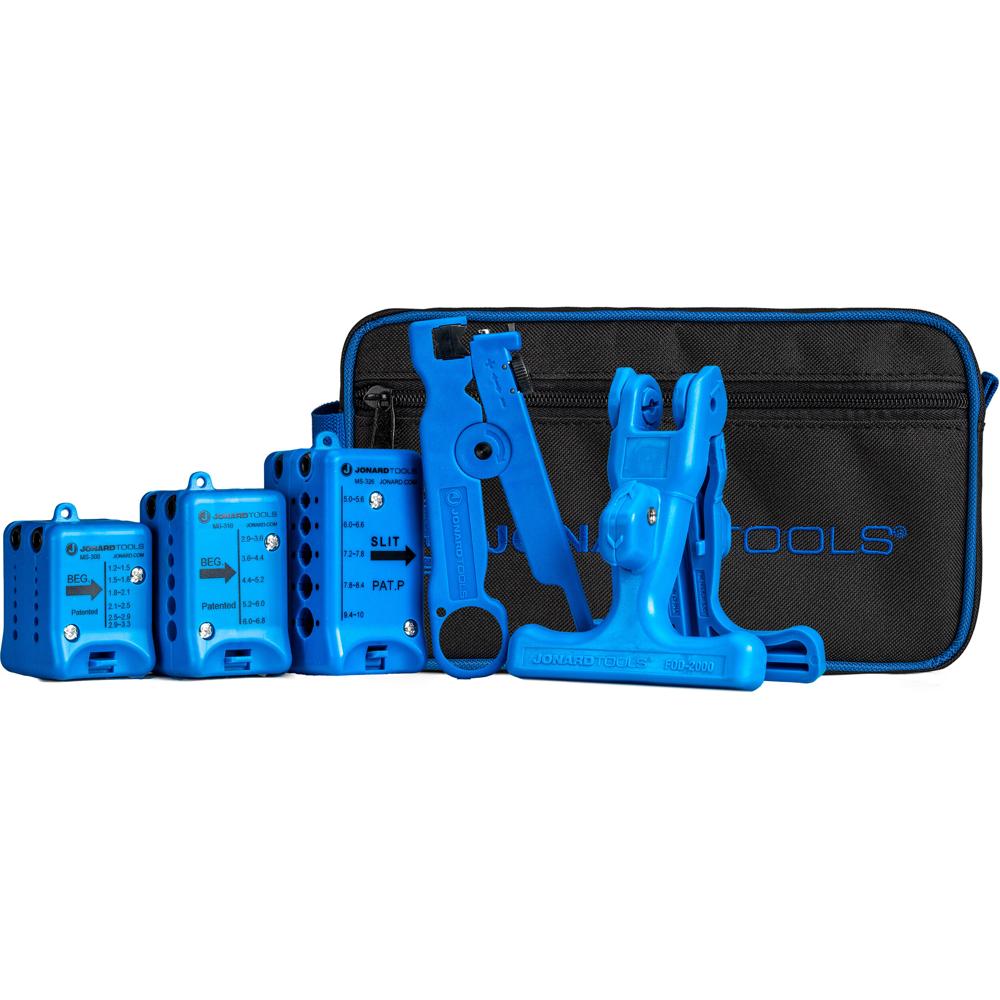 Jonard Tools Kit de Herramientas TK-105 para Corte y Anillo de Fibra Óptica - Incluye Her