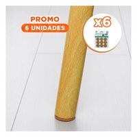 Pack6 Pack Discos Circulares para Patas de Sillas Antideslizantes Mostaza YRegalo Sticker