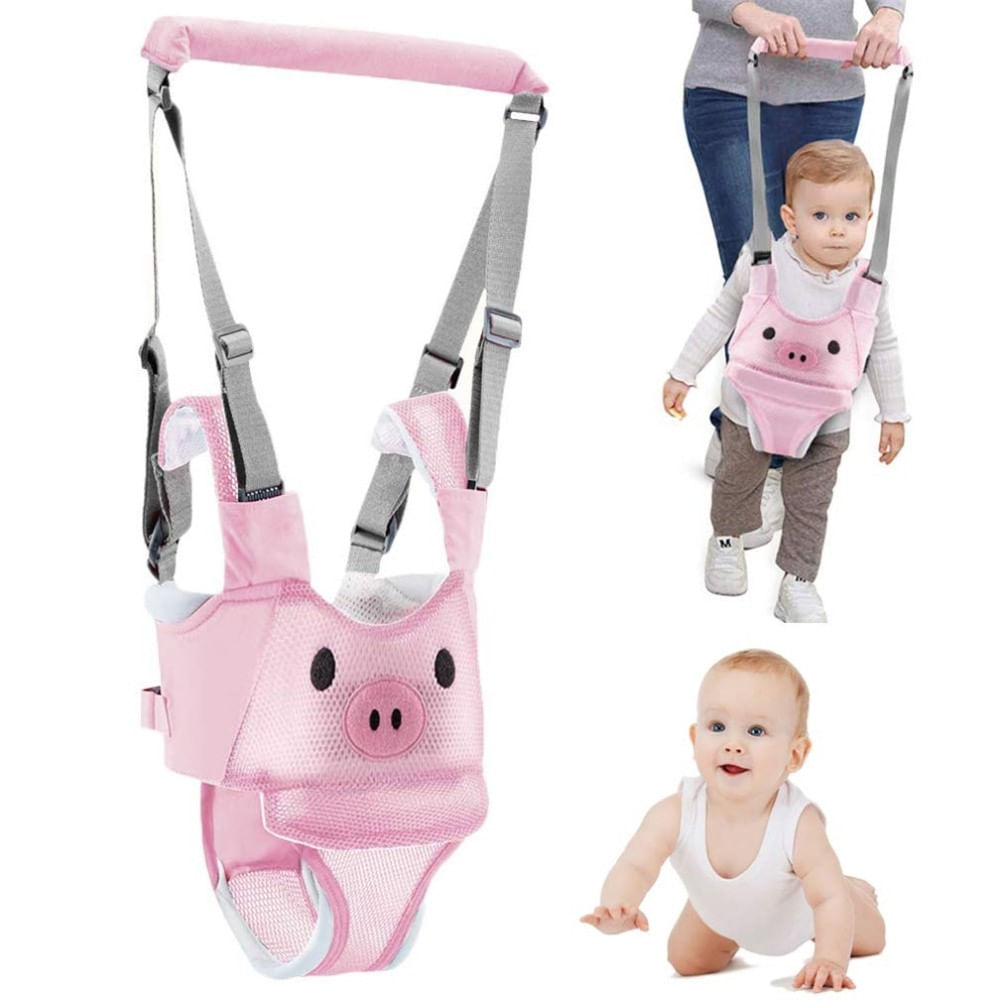Arnés Colgante de Chanchito Rosado Entrenador de Bebé Caminador Baby Walker Assistant