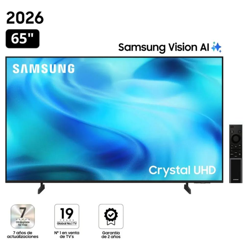 Smart TV Samsung UN65U8000HGXPE 65 Pulgadas Crystal UHD 4K Vision AI