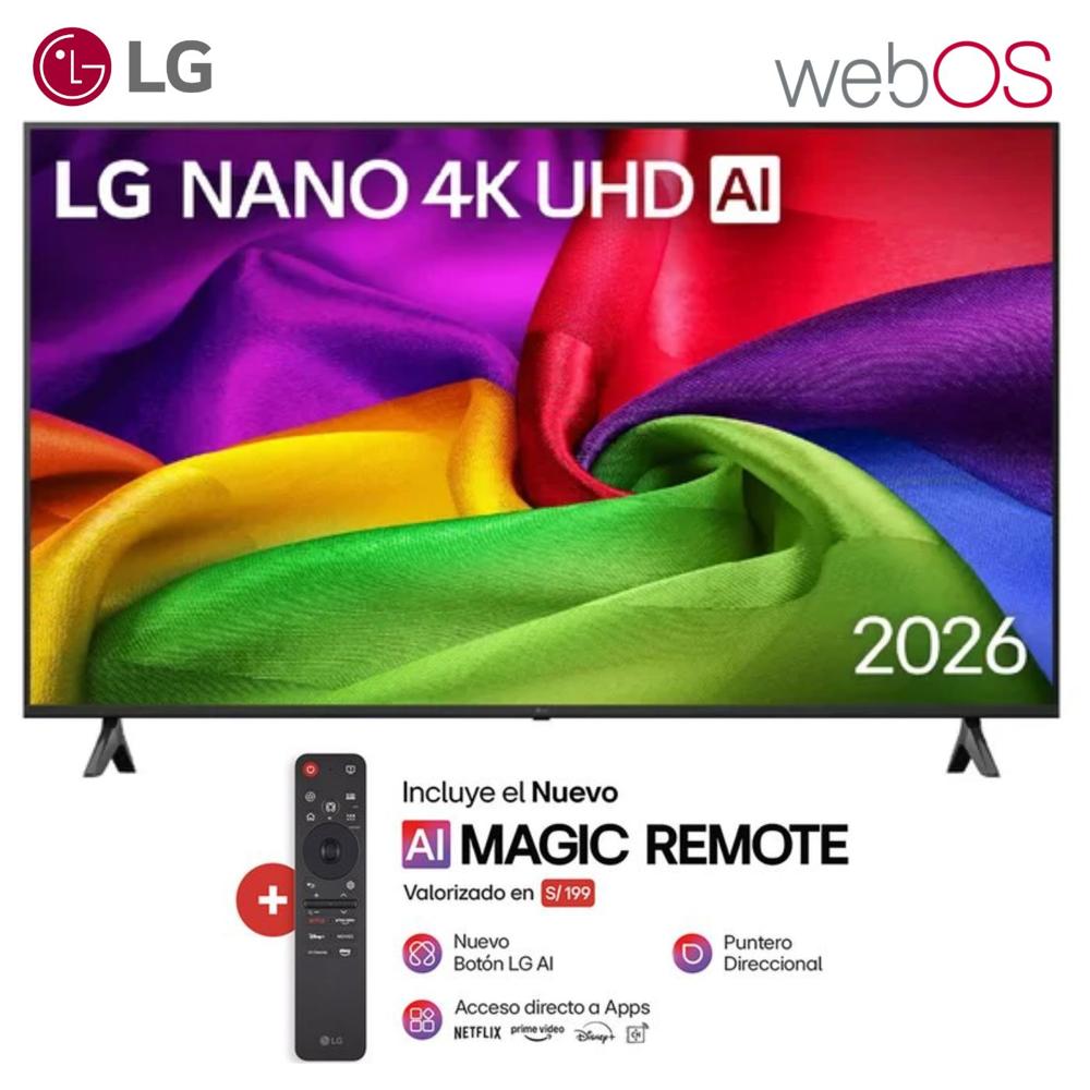 Televisor Smart TV LG 55'' NANO UHD 4K WebOS 55NU800BPSB 2026