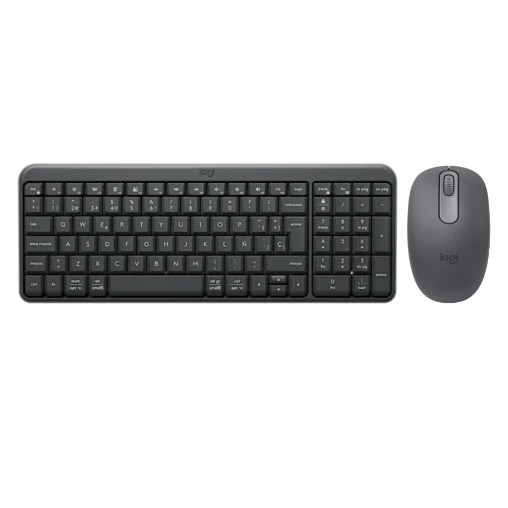 Combo Logitech Bluetooth Teclado K250 y Mouse M196 Inalámbrico Negro